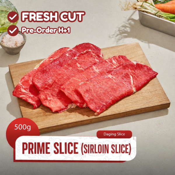 Daging Sapi Premium Slice Striploin/Sirloin Frozen Food Halal 500gr - Daily Beef Bekasi