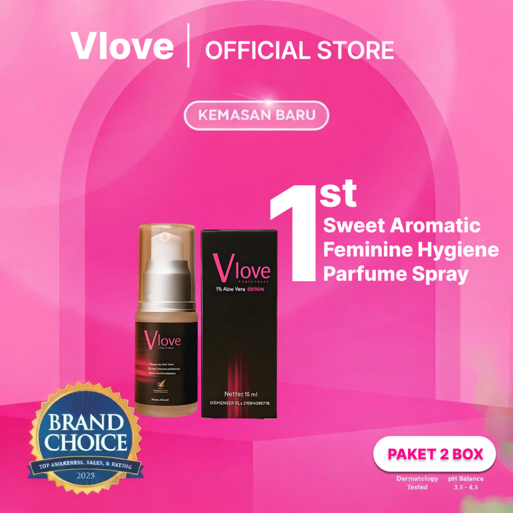 VLOVE Intimate Gel Women - Gel Peningkat Sensitivitas Area Intim Wanita -  Aloe Vera & L-Arginine - 