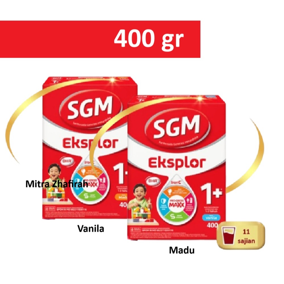 SGM Eksplor 1+ Madu Vanila 400 gr - Susu SGM
