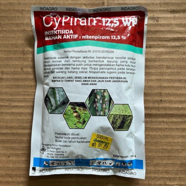 Insektisida Cypiran 12,5 WP Pembasmi hama ulat berbahan aktif Nitenpiram