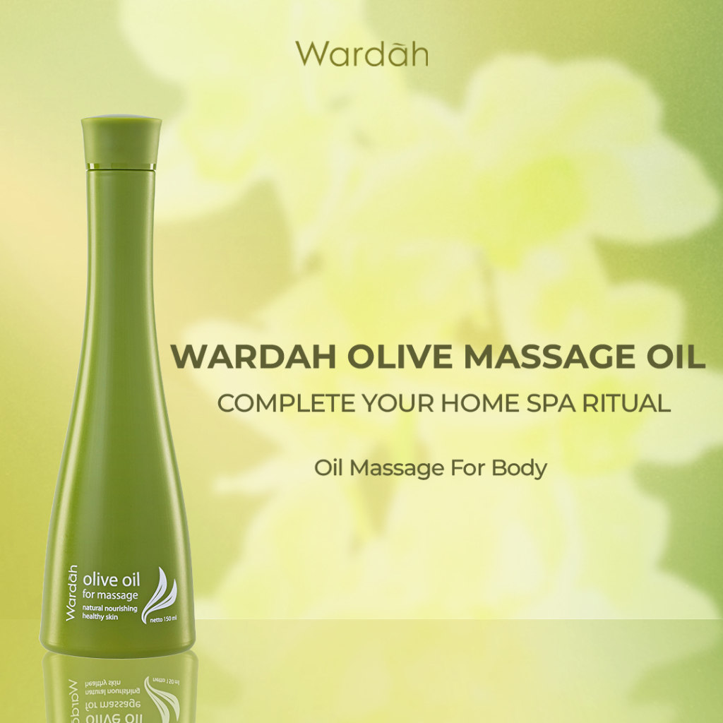 Wardah Olive Oil For Massage 150 ml |Mengurangi Kerutan Halus | Natural Halal Melembabkan - Personal