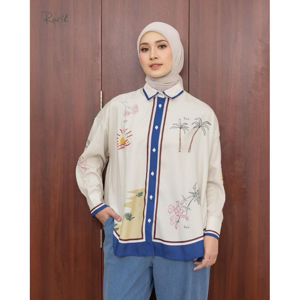 kemeja rurik printing giura shirt
