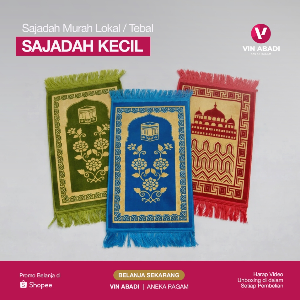 Sajadah / Kecil / Murah / Bagus / Muka / Anak / Perlengkapan Sholat