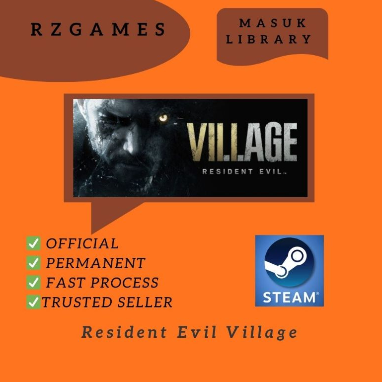 Resident Evil Village GAME PC |GAME STEAM ORIGINAL | MASUK LIBRARY PERMANEN | FAST PROCESS |