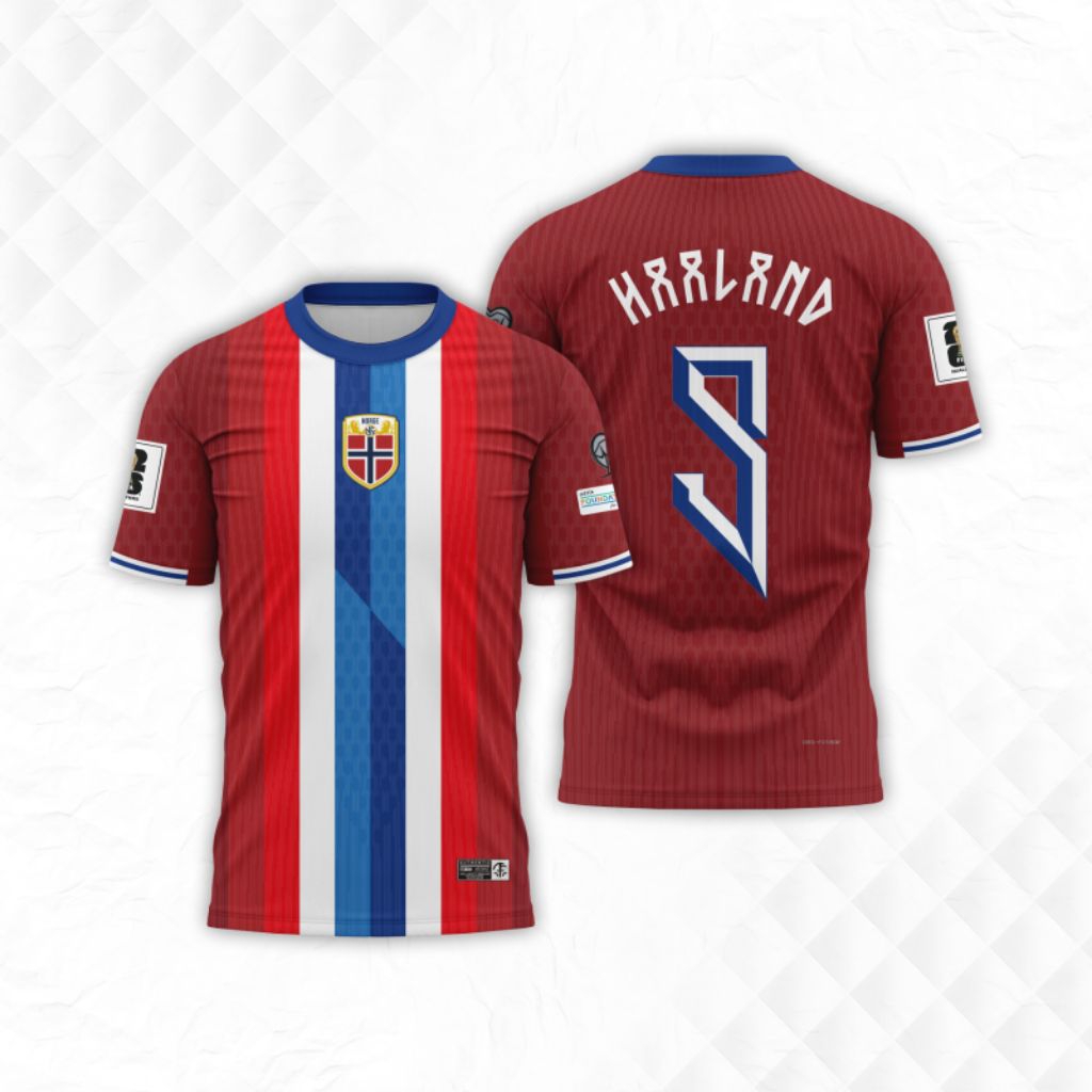 KAOS JERSEY TIMNAS NORWEGIA 2026/BAJU KAOS PIALA DUNIA TIMNAS NORWEGIA MURAH/KAOS JERSEY TIM NASIONA