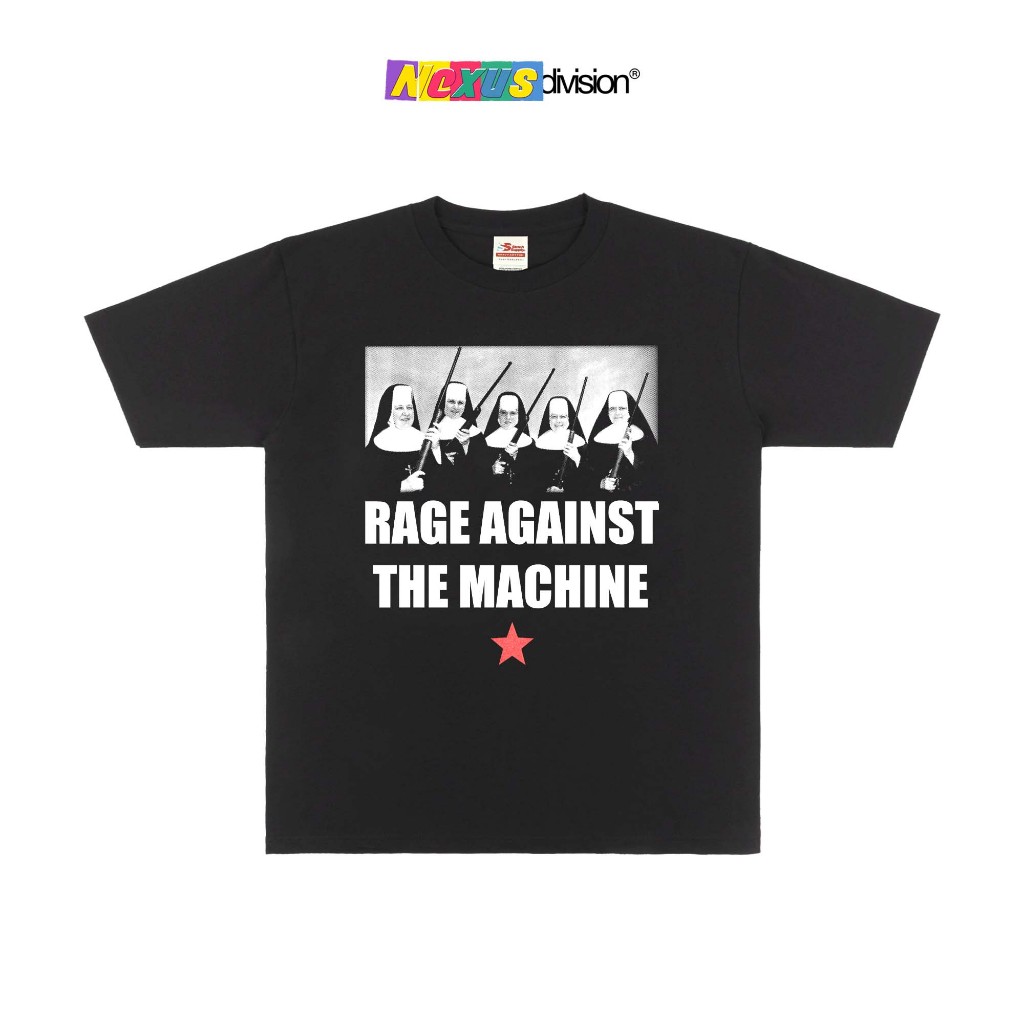 rage against the machine - rage against the machine nun Tshirt Black - Kaos Band Heavy Weight 16s