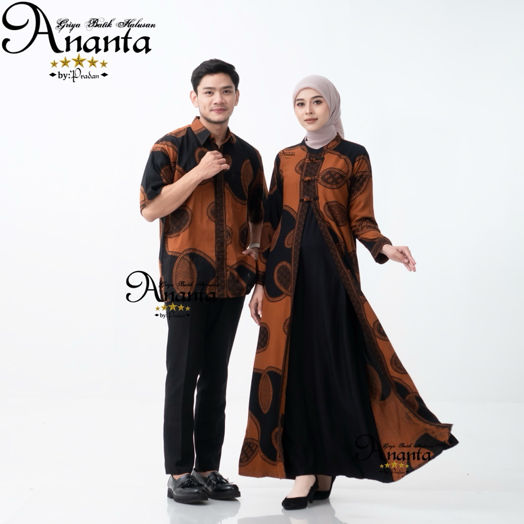 Batik Ananta Couple Sarimbitan Batik Halusan Exclusive Luxury Premium, Kemeja Batik Halusan Dan Gami