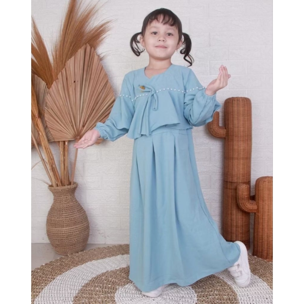 Preloved gamis anak crinkle airflow