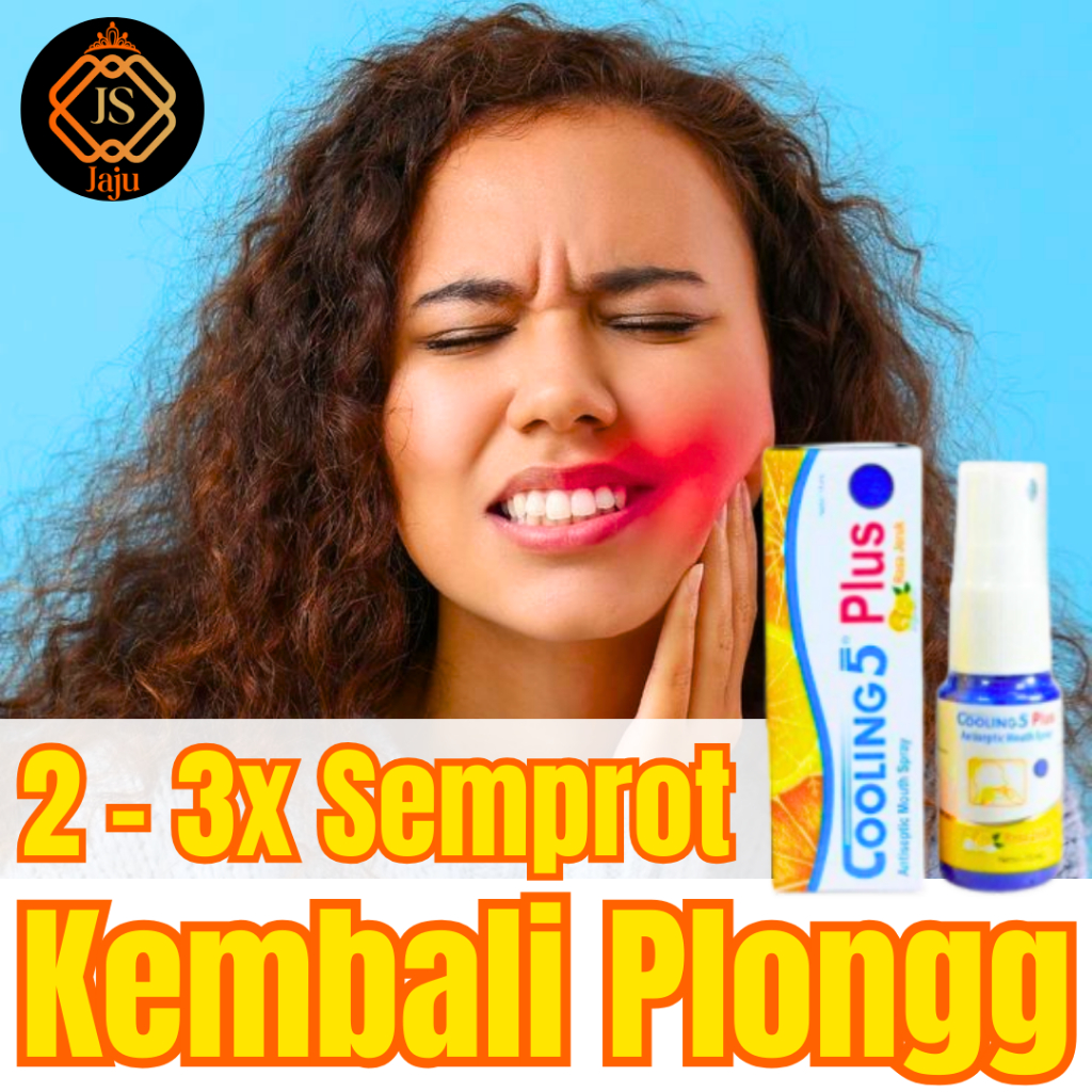 Obat Sakit Gigi Berlubang Sariawan Gusi Bengkak Penyegar Nafas Bau Mulut Cooling 5 Plus Mouth Spray