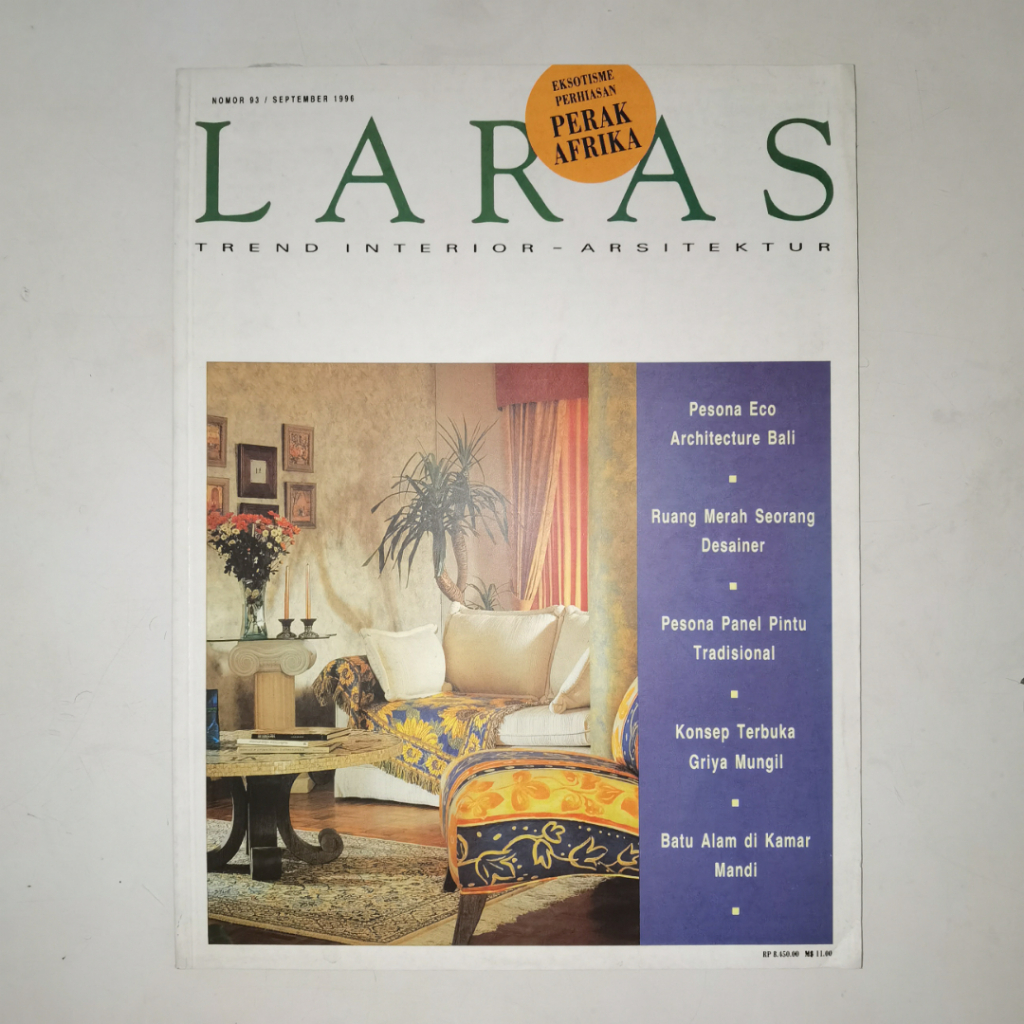Majalah LARAS No. 60 Desember 1993 dan No. 93 September 1996 - Trend Interior & Arsitektur