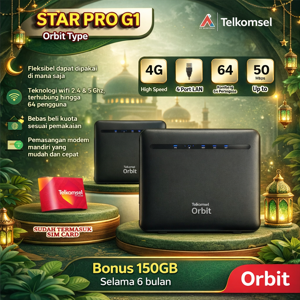 ORBIT STAR PRO G1 - MODEM ORBIT TELKOMSEL PRO G1