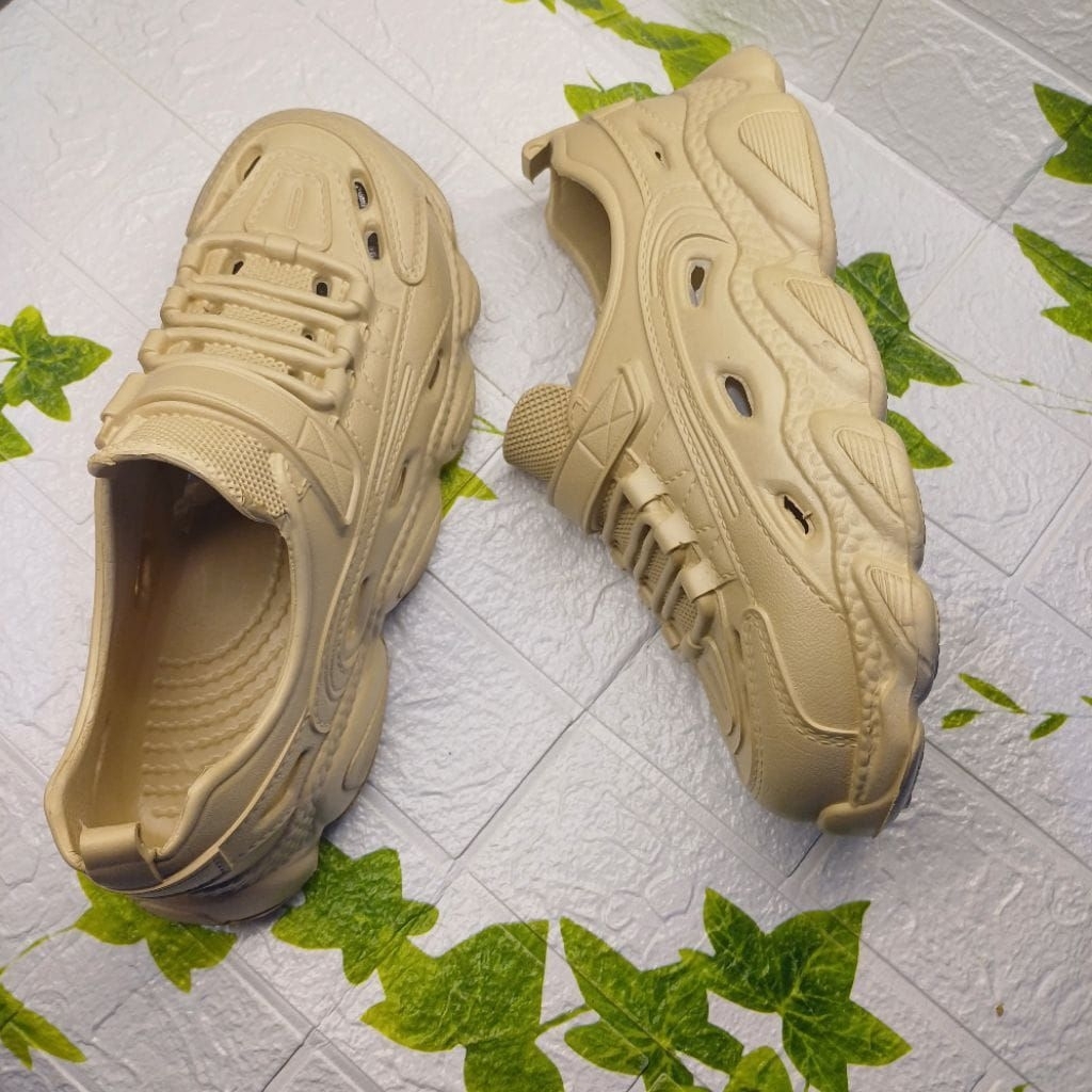 sepatu sandal pria karet ringan anti air slipper eva