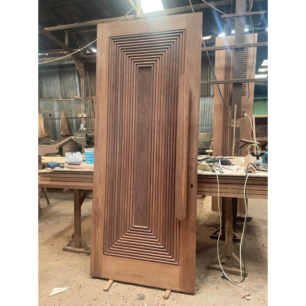 Pintu Minimalis Kayu Merbau