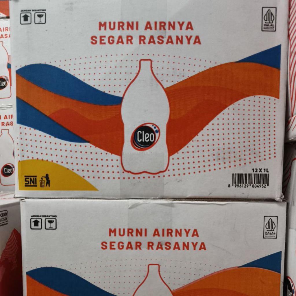 CLEO DUS BOTOL 1L isi 12 AIR MINERAL