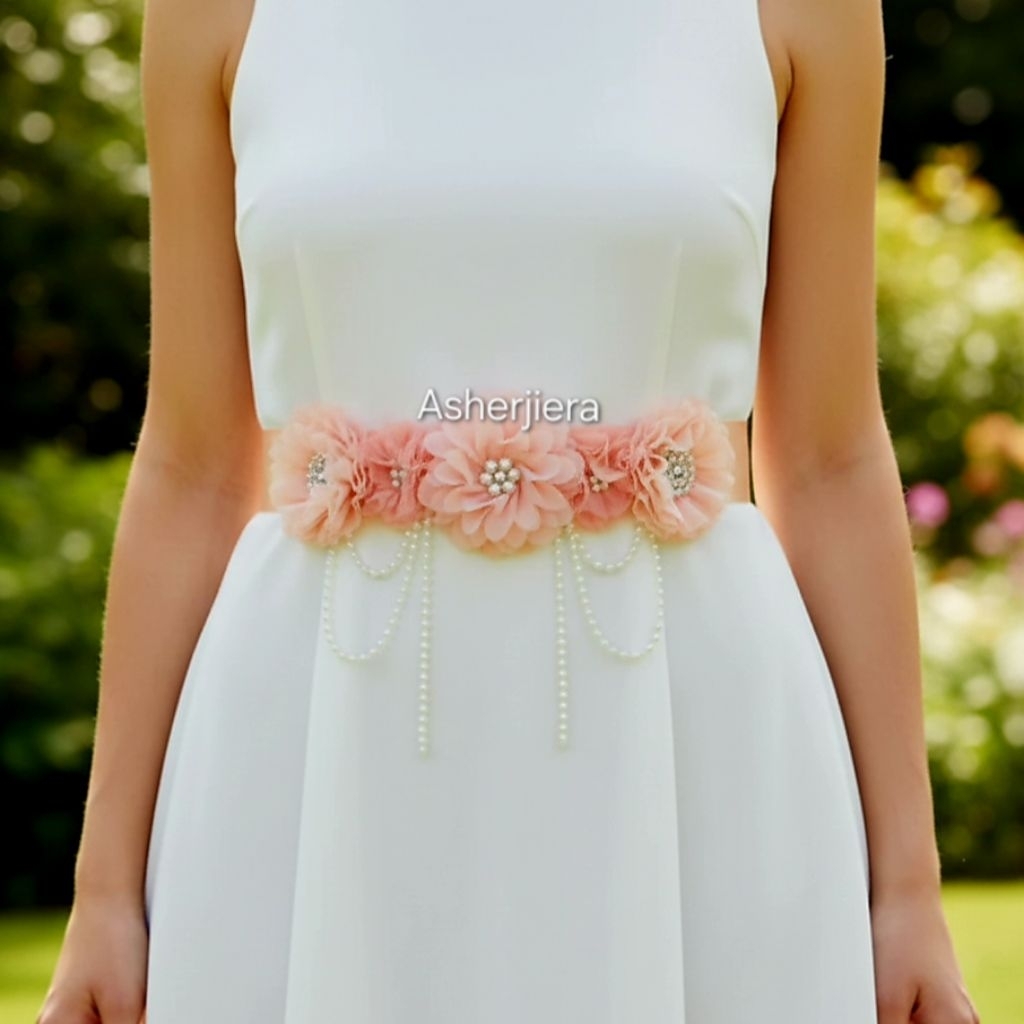 Premium belt wedding | Ikat pinggang kebaya bunga pengantin kebaya , ikat pinggang maternity