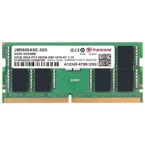 TRANSCEND DDR5 SODIMM PC5-44800 5600MHz 32GB ( 1x32GB ) JM5600ASE-32G