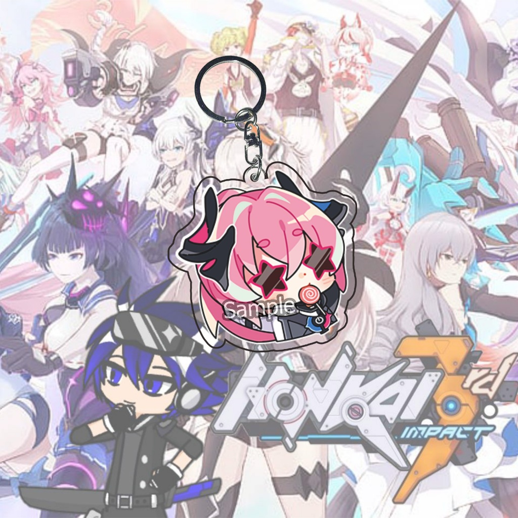 Key chain Honkai impact 3 Rozaliya fervent tempo  - Ganci - Key Chain - Strap Handphone