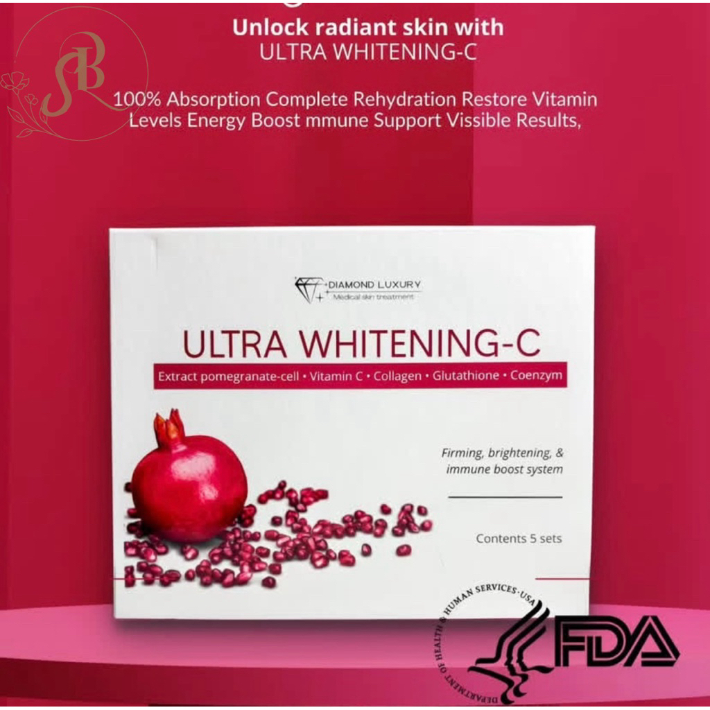 ECER 1 set ULTRA WHITENING-C by Diamond Luxury/ booster infus pemutih/booster viral/infus whitening 
