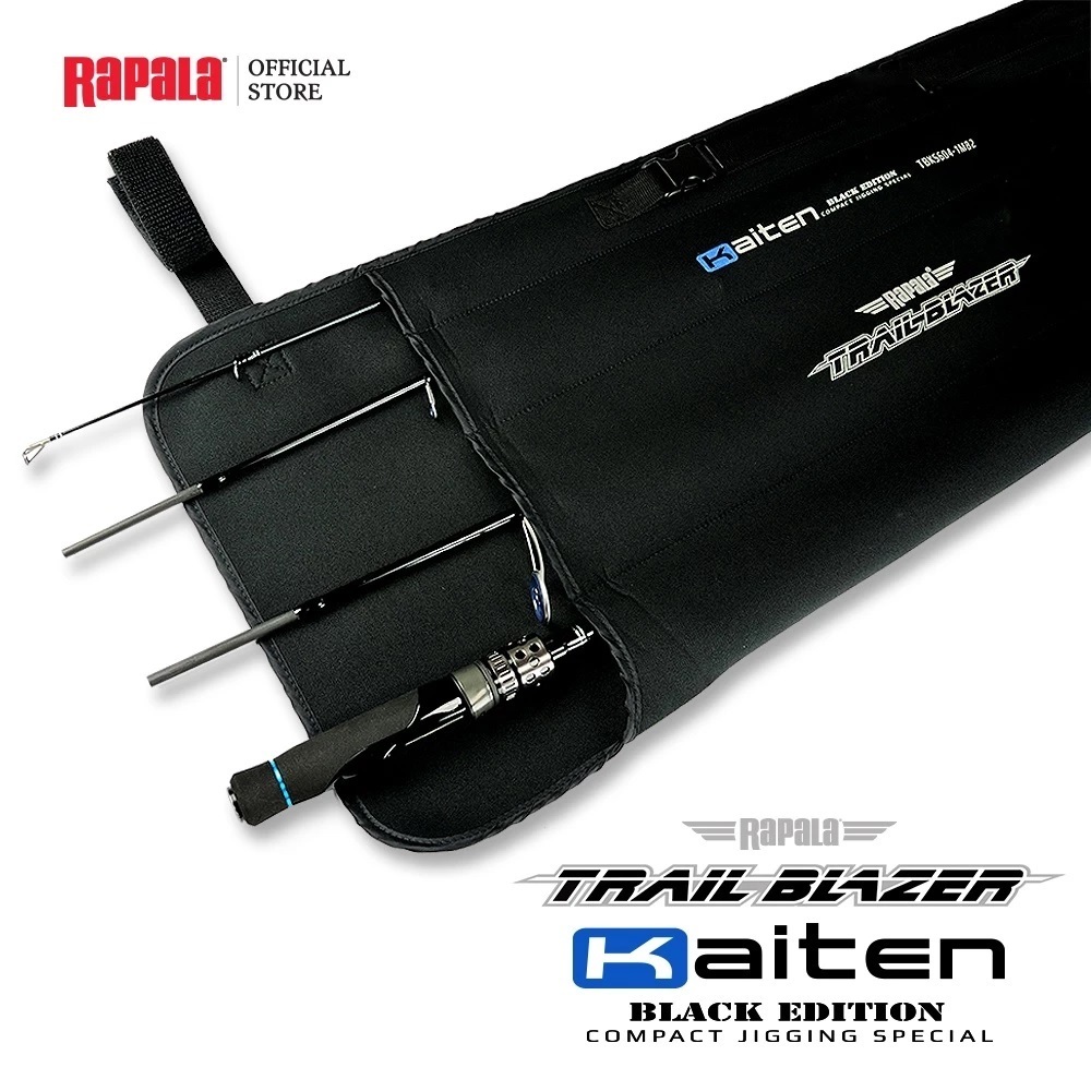 Joran Travel Rapala Trail Blazer Kaiten Black Edition - Compact Jigging Special Rod TBKC604