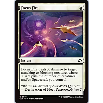 MTG Magic The Gathering Edge of Eternities: Focus Fire C 0018 EOE