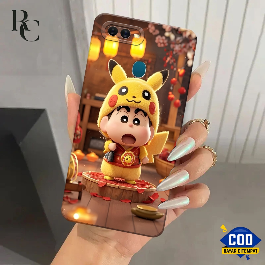 Softcase Oppo A5S/A7 Fashion Motif Sincan Case Oppo A5S/A7 Casing Oppo A5S/A7 Silikon Hp Pro Camera 