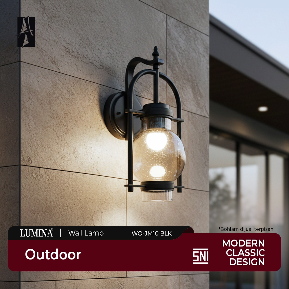 Lumina - Lampu Dinding Outdoor Hias Taman & Teras Wall Lamp Desain Modern Klasik Standar SNI - Type 