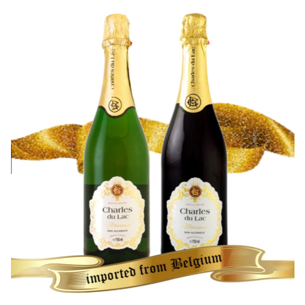 Charles du Lac Sparkling Grape Juice Drink 750ml Red White | HALAL |