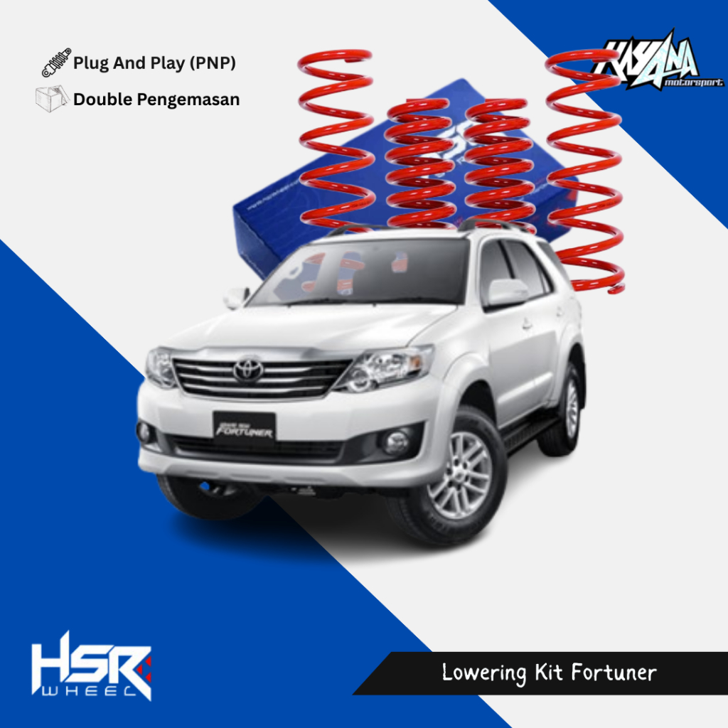 Per Ceper TOYOTA FORTUNER  HSR Lowering Kit - Per Ceper Mobil Fortuner