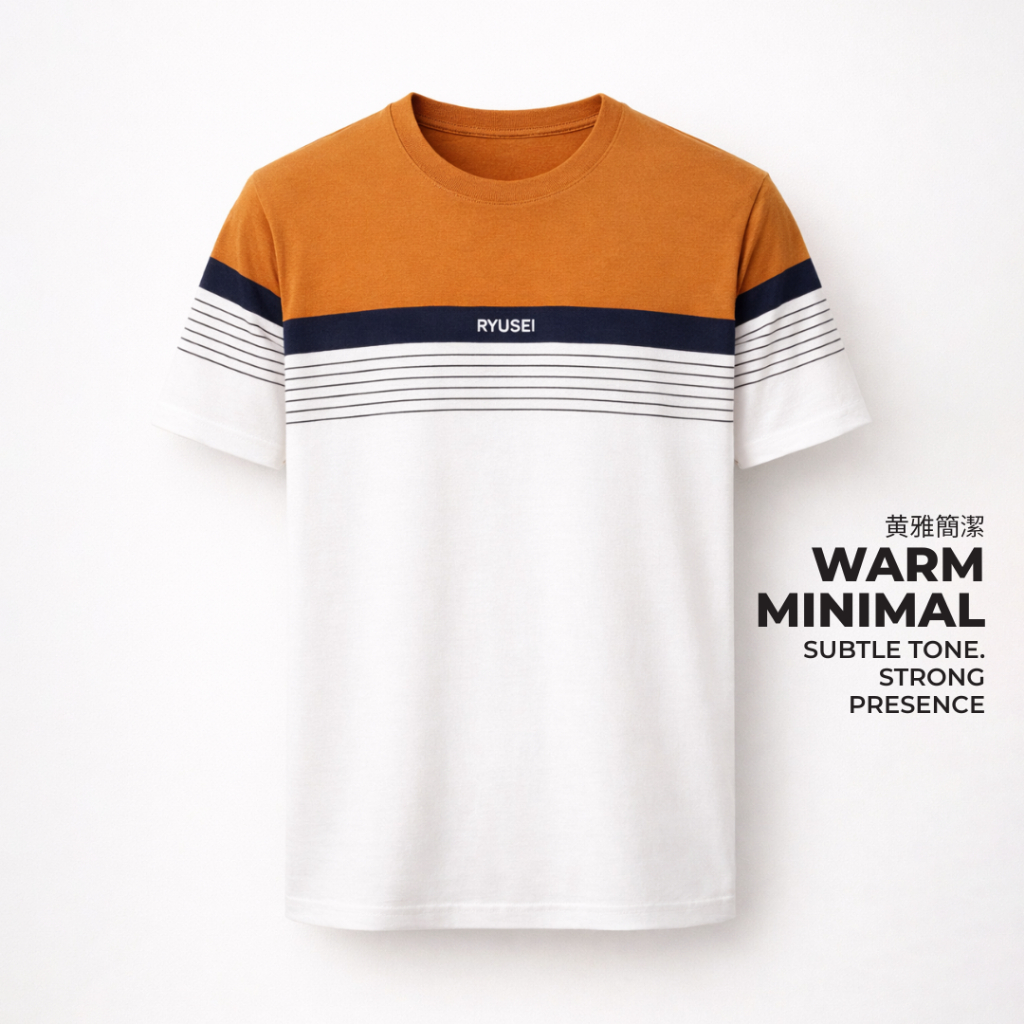 Ryusei Kaos Pria Kyomizu CMB Mustard