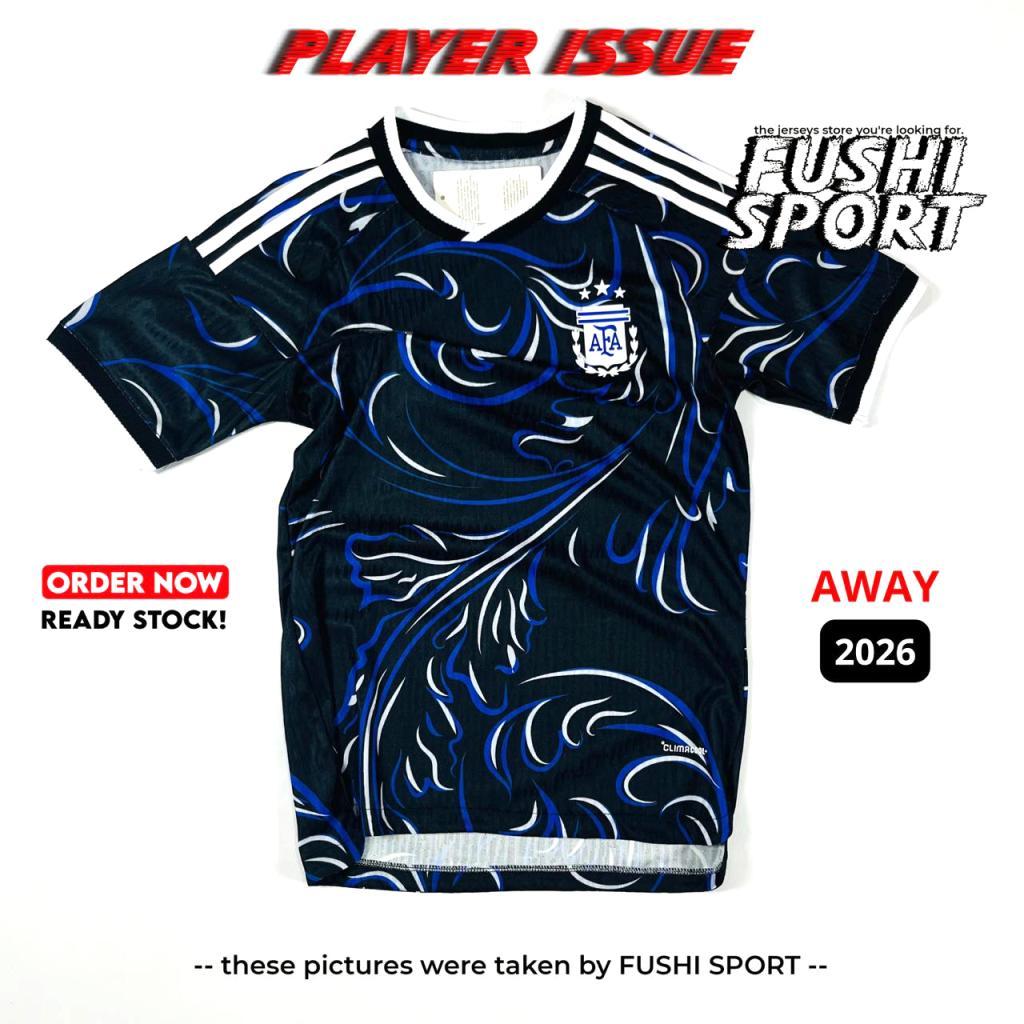 Player Issue | Jersey Baju Bola 2026 Argentina Away Piala Dunia New Heat Rdy