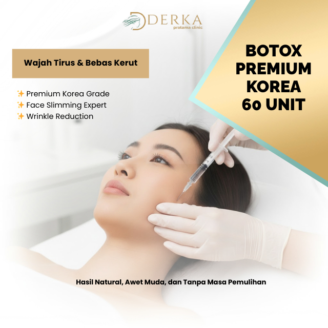 Derka Skin Botox Premium Korea 60 Unit Botox Rahang Professional Klinik Derka