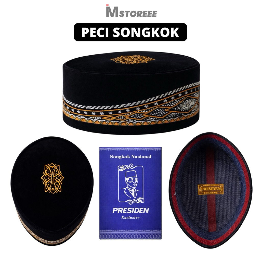PECI KOPIAH SONGKOK BATIK DEWASA