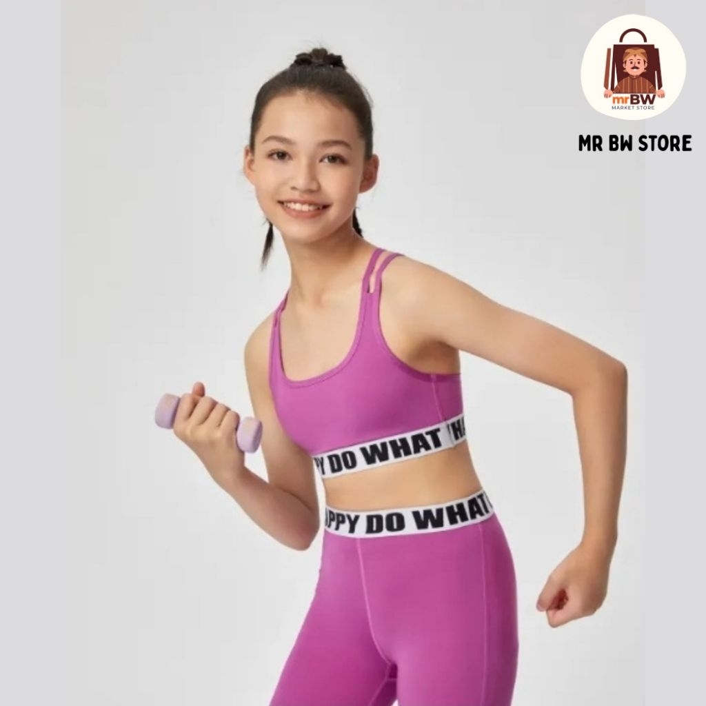 ENERGIZED JUNIOR ONE SET BRA AND SHORT ... SPORT BRA ANAK .. 1 SET BRA DAN CELANA PENDEK ANKA PEREMP