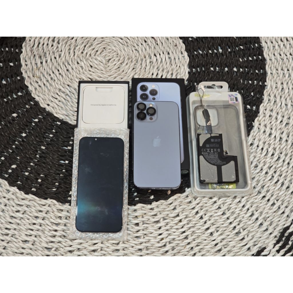 Iphone 13 pro max 256 sierra blue beacukai SECOND