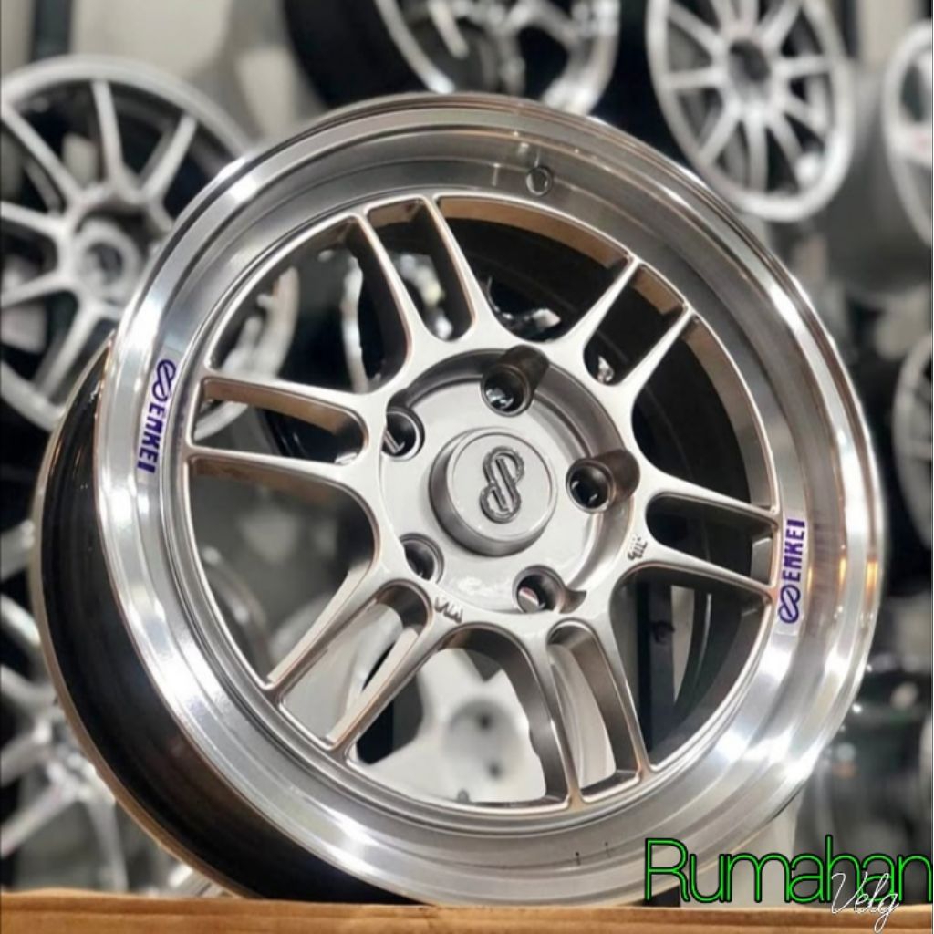velg racing enkei rpf1 r15 lebar 6,5 pcd 5x114,3 et 42 velg ring 15 untuk mobil Innova reborn ventur
