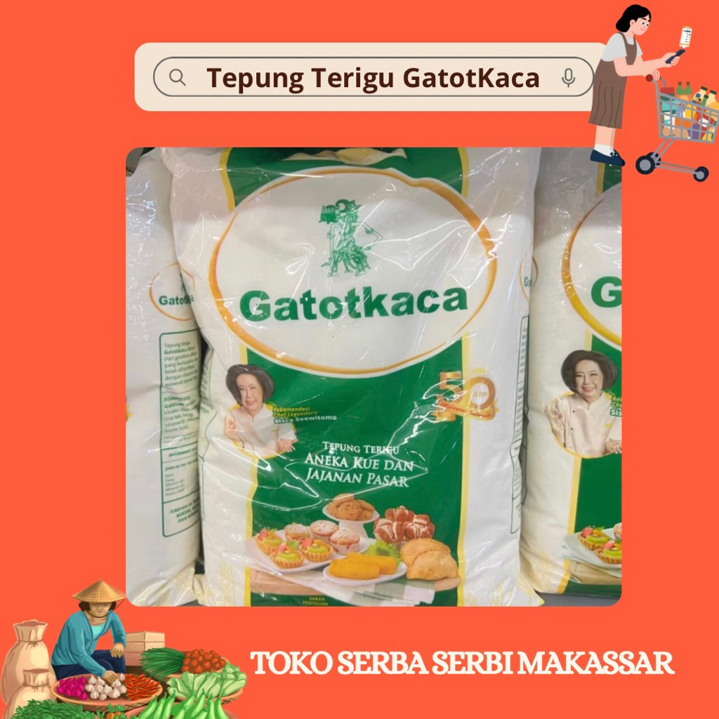 Tepung Terigu Gatot Kaca - TOKOSERBASERBIMKS