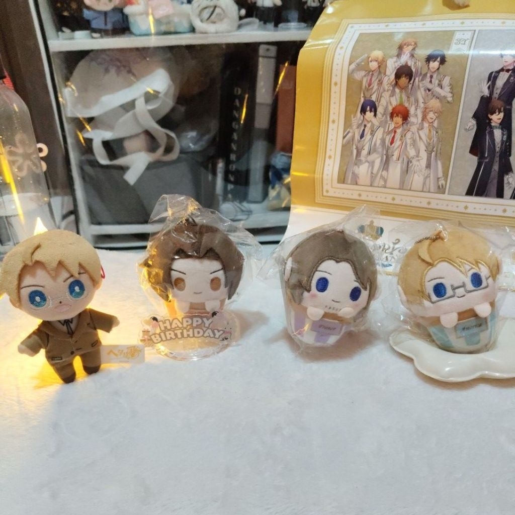 official america france china cupcake hetalia doll keychain