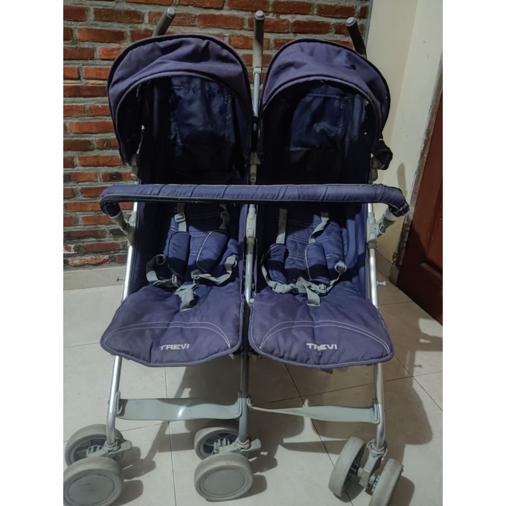Stroller BabyELLe Trevi Twins Kembar bayi anak Dorongan Bayi kembar