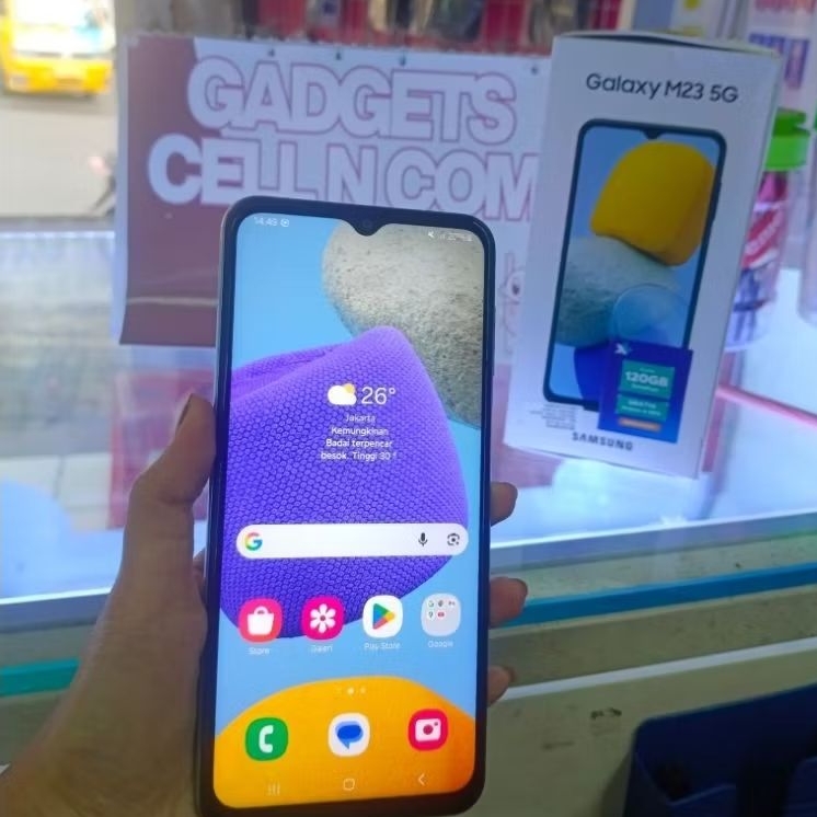 Samsung M23 5G 6/128GB - Bekas Fullset Normal