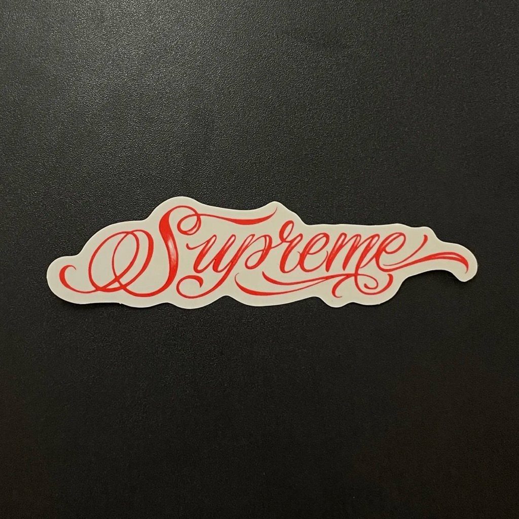 SUP**ME MR CARTOON SCRIPT STICKER