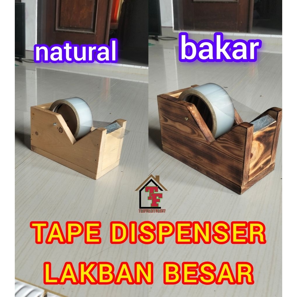 DISPENSER LAKBAN / TAPE CUTTER JUMBO 2 INCHI, TEMPAT LAKBAN MEWAH MURAH