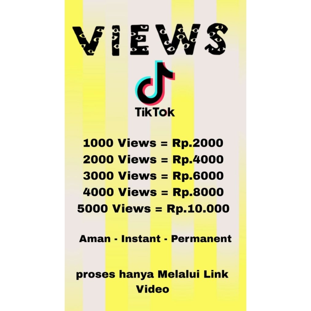 TERMURAH VIEWS VIDEO TIKTOK