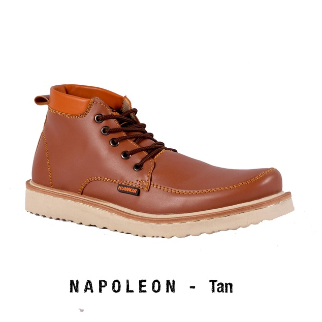 HUMM3R NAPOLEON - SEPATU BOOTS PRIA BIG SIZE WARNA TAN