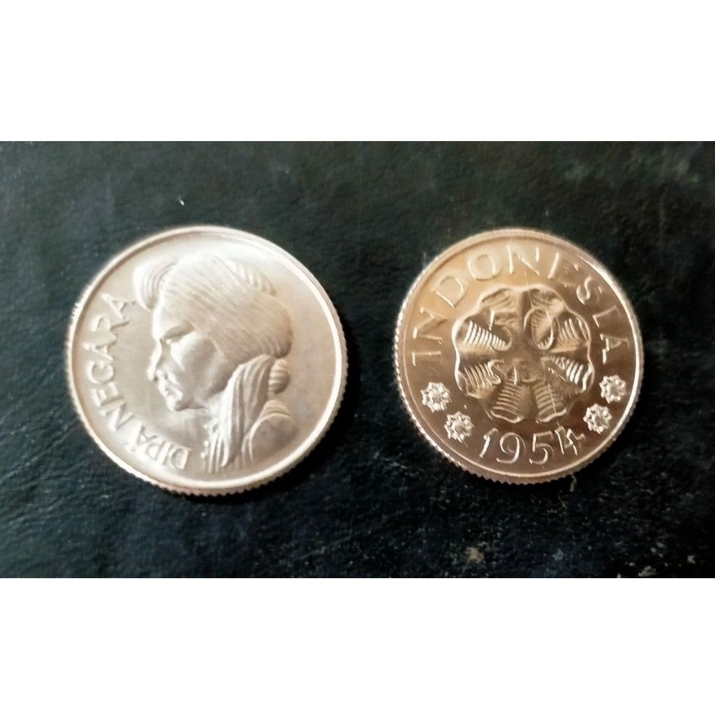 Langka koin 50 sen dipanegara 1954 keydate