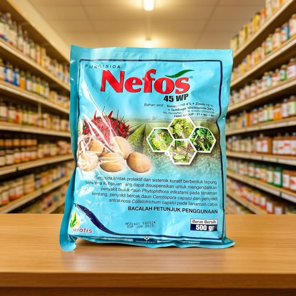 Fungisida Nefos 45 WP 500gr Untuk Tanaman Tomat