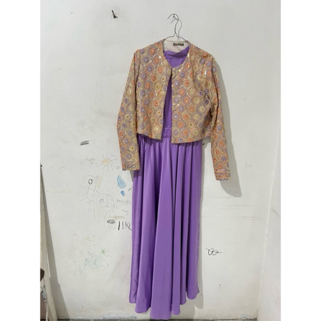 LongDress Wanita Muslim Baju Pesta Premium Preloved Gamis