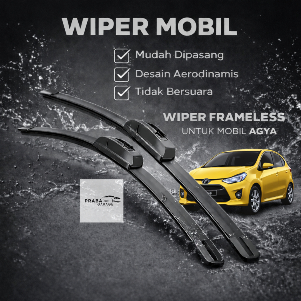 Wiper Agya Frameless Wiper Agya Depan Wiper Sepasang Wiper Depan 1 Set