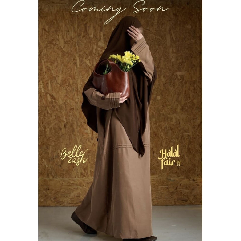 Bellezash Chana Expose Lune Abaya Abaya Noir Bellezash Noir