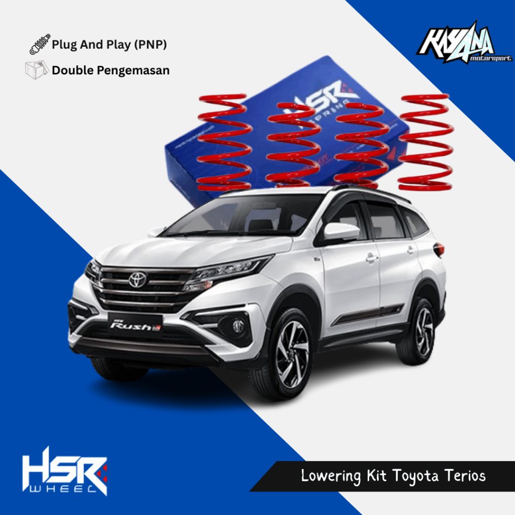 Per Mobil ceper AllNew RUSH/TERIOS - HSR Lowering Kit HSR RUSH/TERIOS 2018 UP