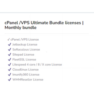 Paket Hemat Lisensi WHM/cPanel VPS Unlimited Account
